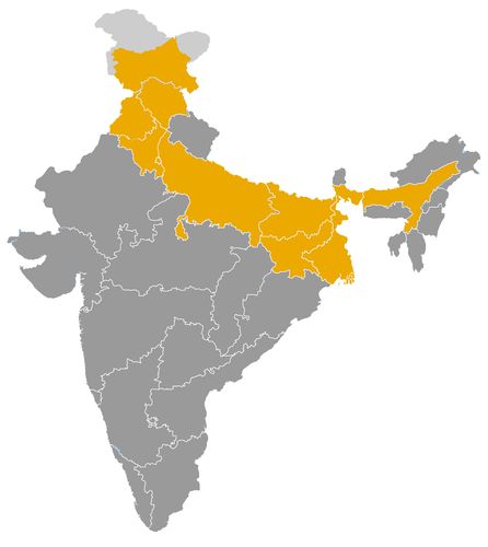 India • |0030/0375| • Kushan dynasty: map